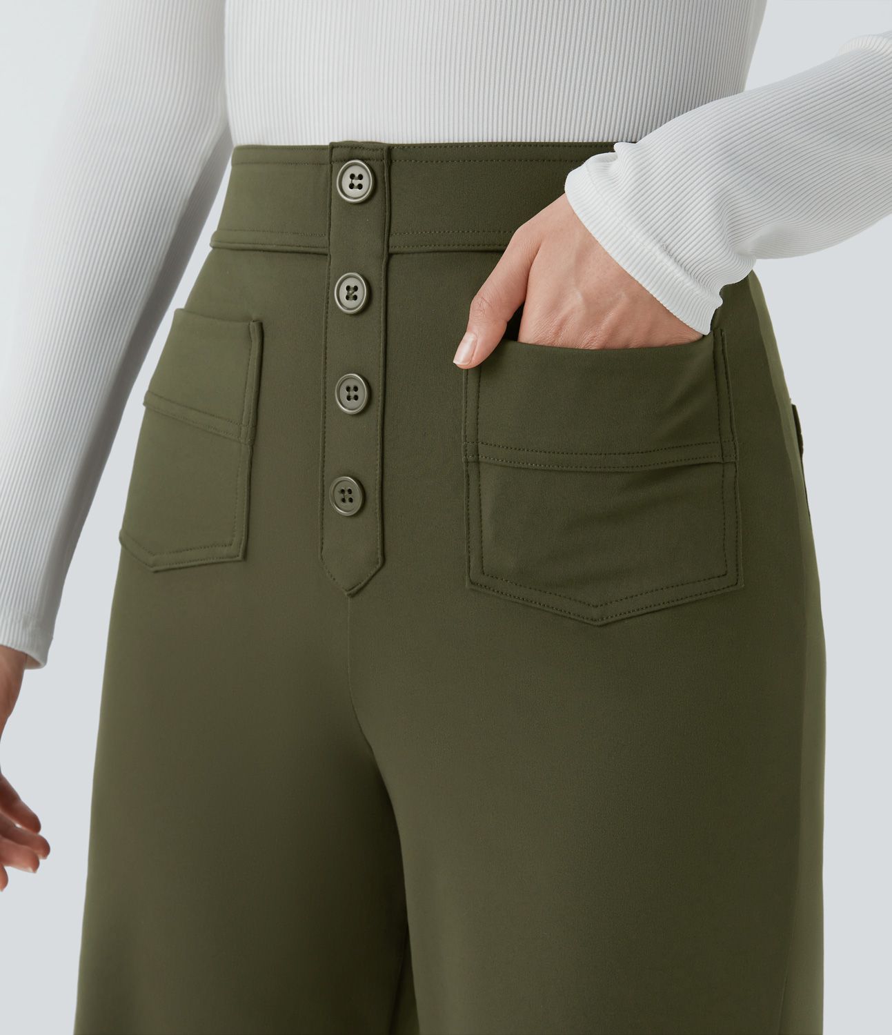 Noor - Comfortabele hoge taille broek