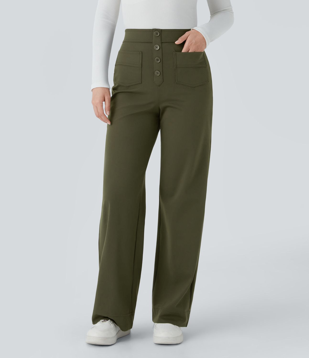 Noor - Comfortabele hoge taille broek